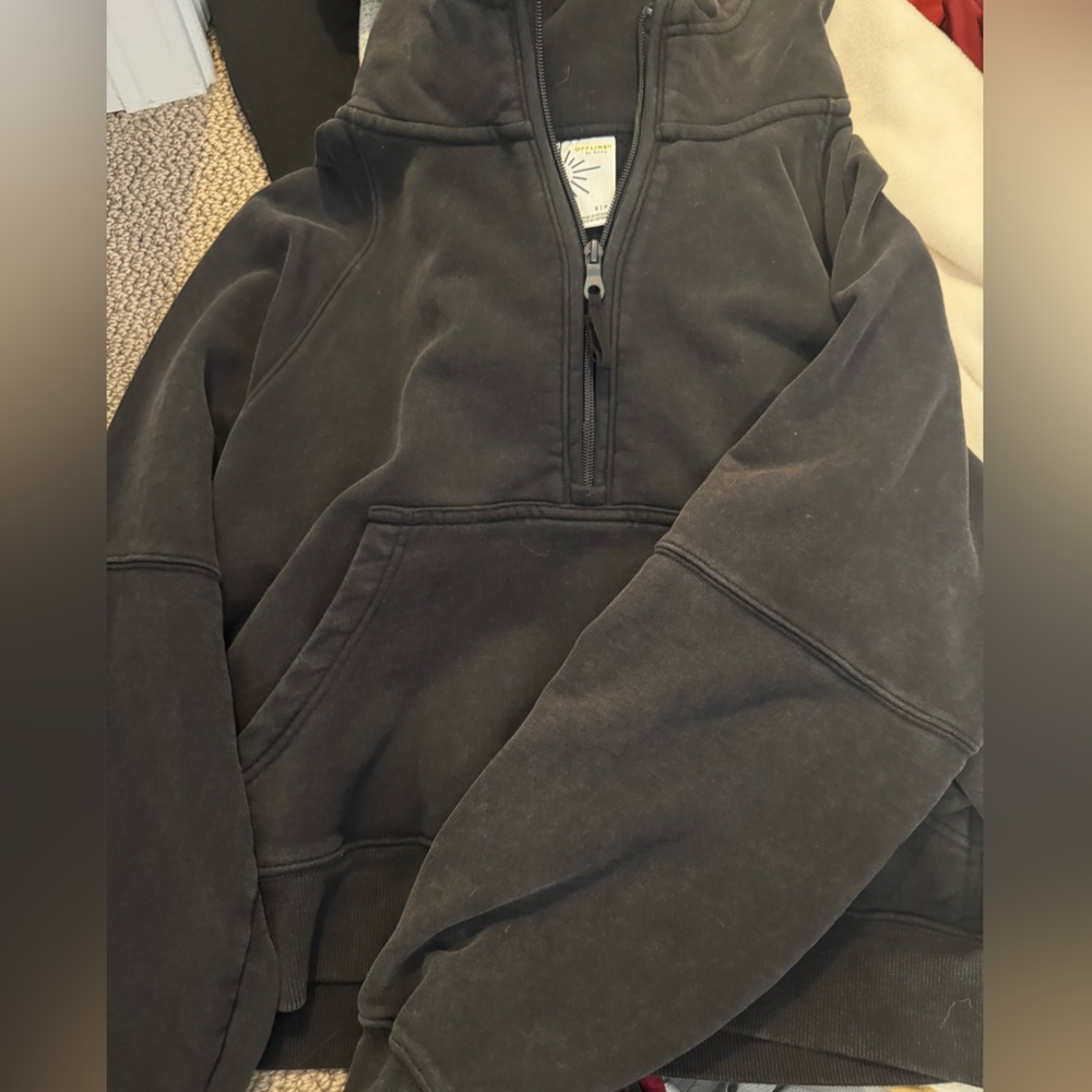 Black Zip-Up Hoodie